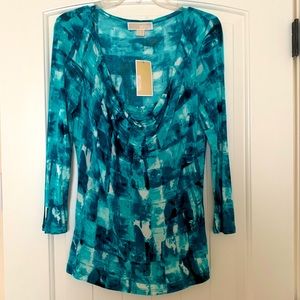 MICHAEL Michael Kors 3/4 Print Top